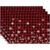 4pcs Christmas Insulated Polyester Meal Mat Merry Christmas Placemats