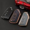 TPU Car Key Cover For VW Golf 8 TPU Shell Key Cover For Skoda Octavia A8 MK4 Mk8 Seat Leon Mk4 Cupra Formentor Car
