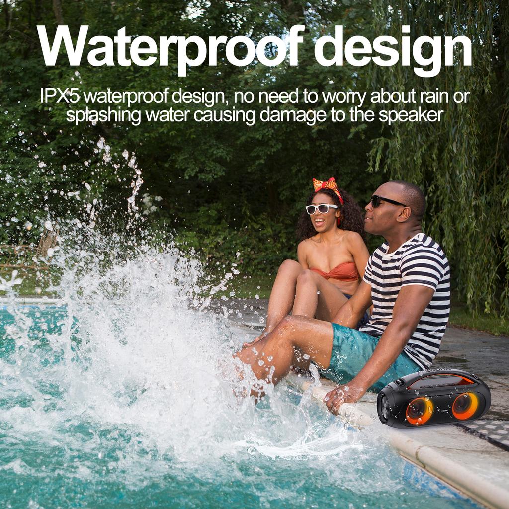 XDOBO Vibe Plus Portable Wireless Speaker with BT5.0 Technology IPX5 Waterproof 80W Speakers TWS