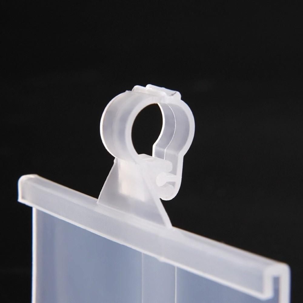 10Pcs Plastic Label Holder Snapon Lockon Plastic Hang Tag High Quality Sign Card Holder Wire Shelf