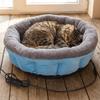 Adjustable Temperature Heated Pet Bed Soft Plush Warm Cloud Sofa Dog House  Winter Season