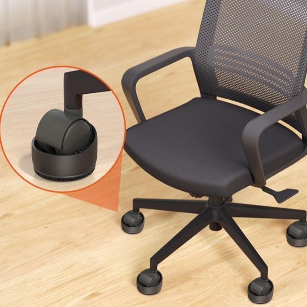 5Pcs Silicone Furniture Wheel Caster Floor Protector Chair Wheels Stopper  Office Chair