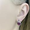 Silver Earrings with Natural Ruby 5.875ct (2065111)