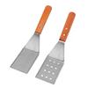 Лопатка Turner Grill Плоская лопатка из нержавеющей стали Удобная ручка Деревянная ручка Термостойкая Легкая