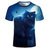 Футболка с 3D животными, мужские футболки с 3D принтом, футболки с круглым вырезом, одежда, мужские повседневные футболки с короткими рукавами, летний топ