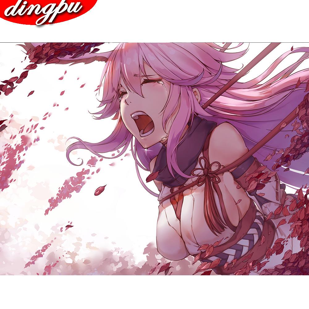 5D DIY круглая Алмазная картина Аниме Алмазная вышивка Полный домашний декоративный подарок