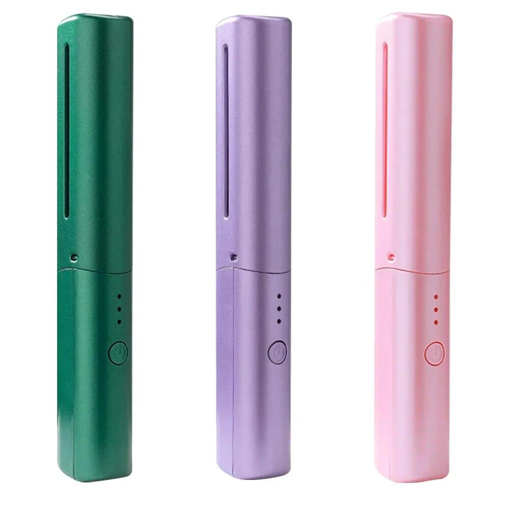 2 In 1 Lazy Straightener Hair Hot Comb Portable Mini USB Rechargeable Hair Straightener Fast Heating Hair Styling Tools