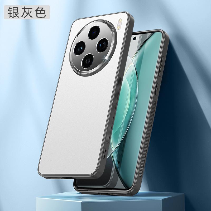 Подходит для матового чехла для мобильного телефона vivoX200Pro S19 двухцветный X100 металлический объектив 18 защитный чехол IQOONEO9