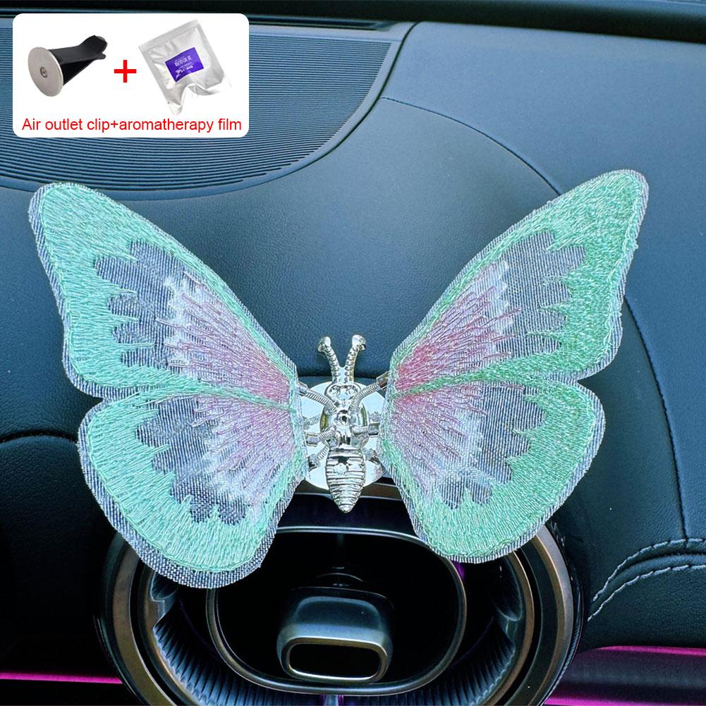 Butterfly Vent Clip Cute Fluttering Butterfly Trinket For Vehicle Center Console Car Refreshing Ornament That Spreads Aroma