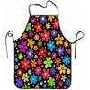1pc Retro Colorful Flower Print Apron, Durable And Easy To Clean, Adjustable Waistband, Polyester Material, for Kitchen Cooking, Gardening, Orchard Pi