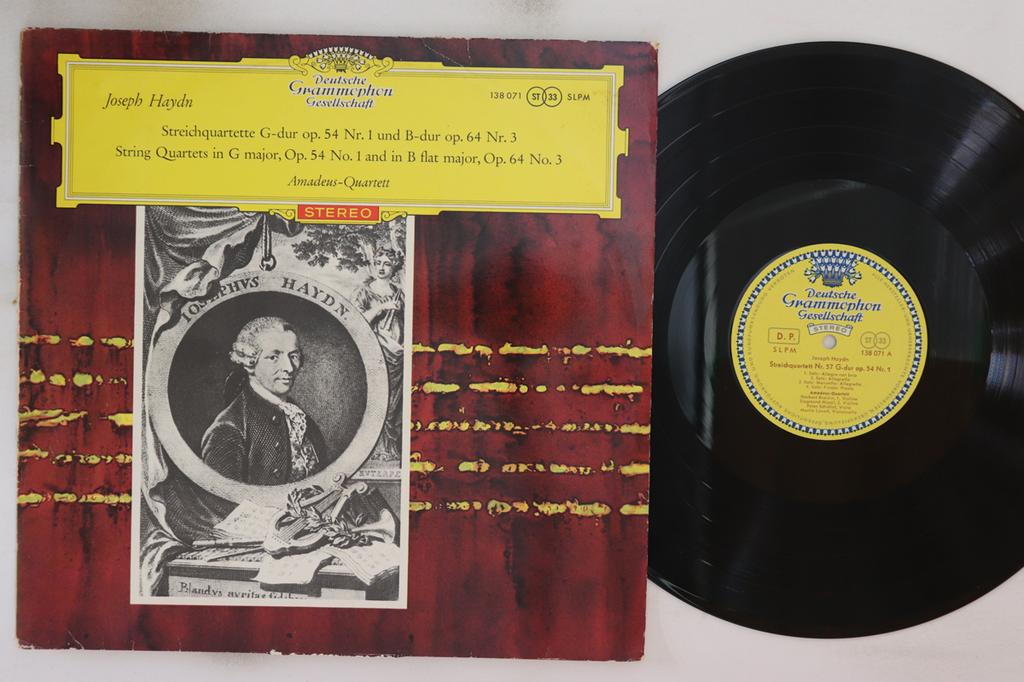 LP Record JOSEPH HAYDN AMADEUSQUARTETT  Streichquartette Gdur Op.54 Nr. 1  138071SLPM DEUTSCHE GRAMM 1960 Germany Classical Used