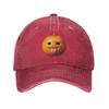 Funny AI Orange with Tongue Out Gen Z Humor BrainRot Creative Baseball Cap Unisex Hats Women Visor Protection Cotton Tops Gorras