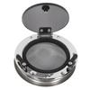 200mm Boat Porthole Window 180 Deg Internal Open Protective Net Tempered Glass UV Resistant Waterproof for Marine Yacht