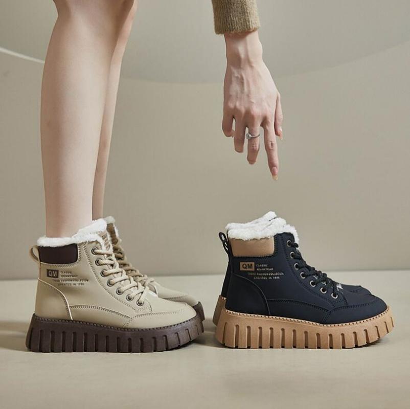 Winter Boots for Women Padded Shoes Fashion Designer Keep Warm Plus Plush Snow Boot Woman Fur Sneakers Skateboard Shoes Footwear