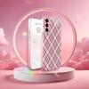 Новый тканевый чехол Madam розового цвета Madam с стеклянной вставкой для Samsung Galaxy S26 S25 S24 S23 S22 S21 FE Ultra Plus Ударопрочный Женский