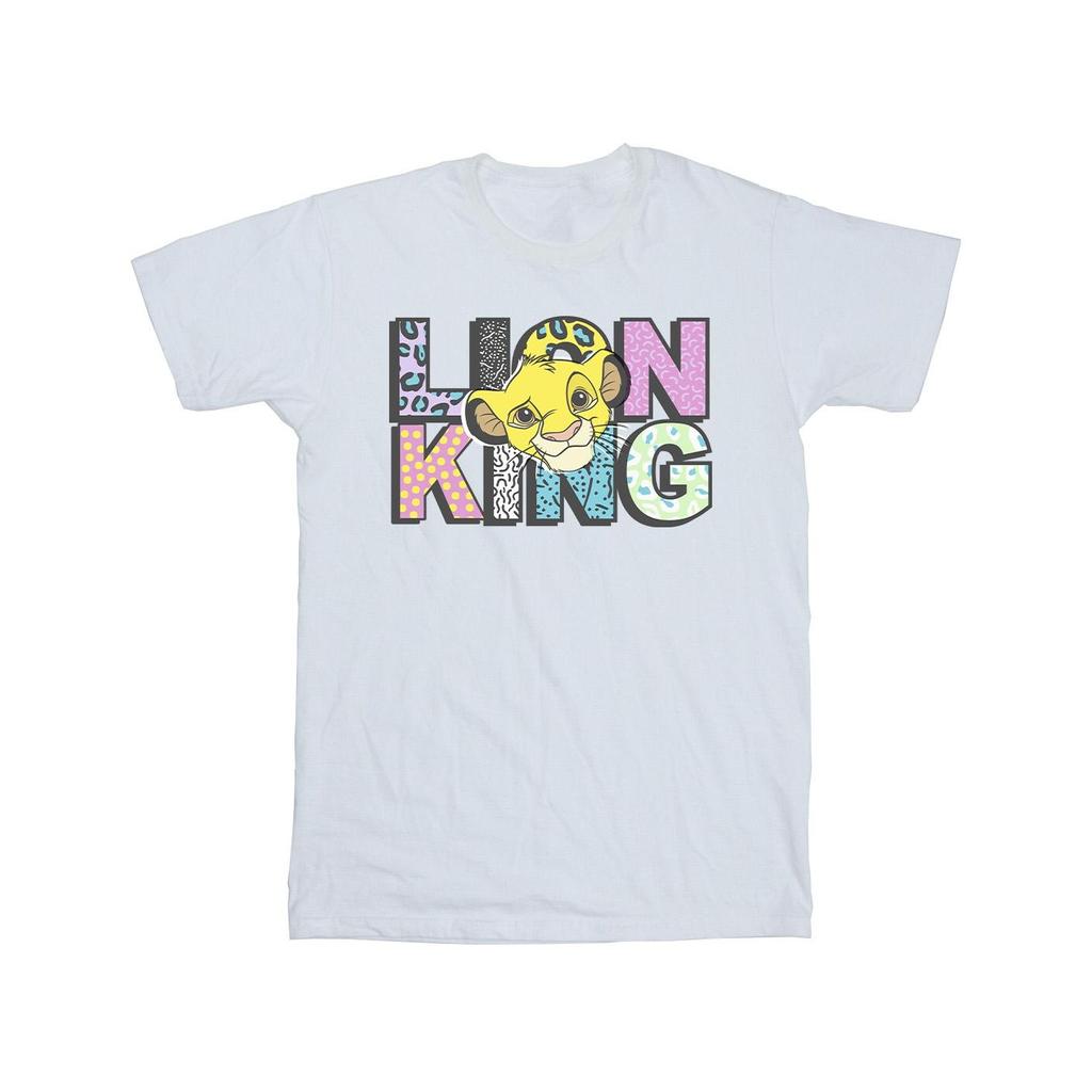 Disney Mens The Lion King Pattern Logo T-Shirt