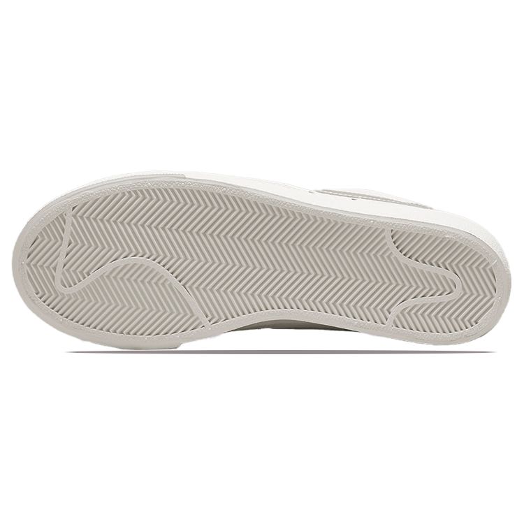 Nike Blazer Low Platform Faux Sherpa Fur Women Sneakers White Sail Metallic-Silver DO8993-100