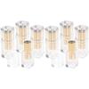 CALLARON Set of Empty Lipstick Clear Plastic Refillable Containers with Rotating DIY Lipstick Storage Containers 8-Piece Tubes, Design,