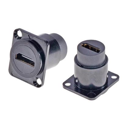 Квадратный HDMI-разъем для сквозного подключения сети Ethernet