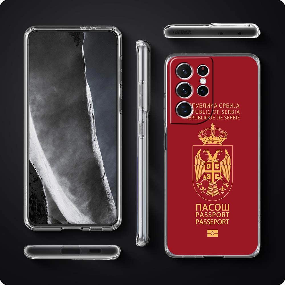 Прозрачный чехол для телефона с флагом Сербии для Samsung Galaxy S23 S22 5G S20 Ultra S21 FE 5G S10E S9 S8 S10 Plus Мягкая противоударная задняя крышка