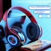 Bluetooth-гарнитура B39: Беспроводной головной светильник с ярким цветным дыхательным светом, складной, с мощным басом для мобильных телефонов