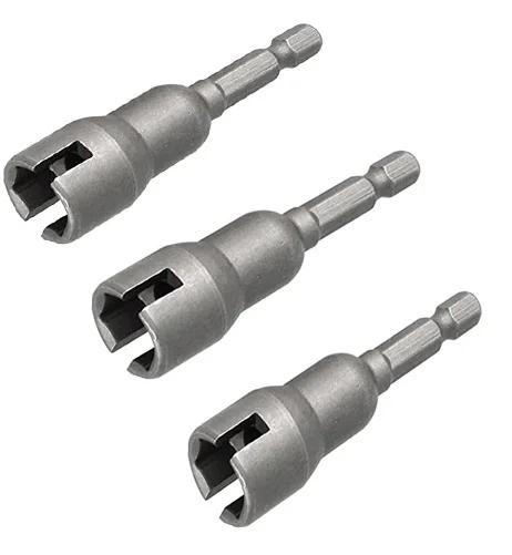 Butterfly Bolt Socket Wrench Set 6.3mm Hex Shank Slotted Electric Screwdriver Bolt Drive Drill Bit Socket Power Tools Part