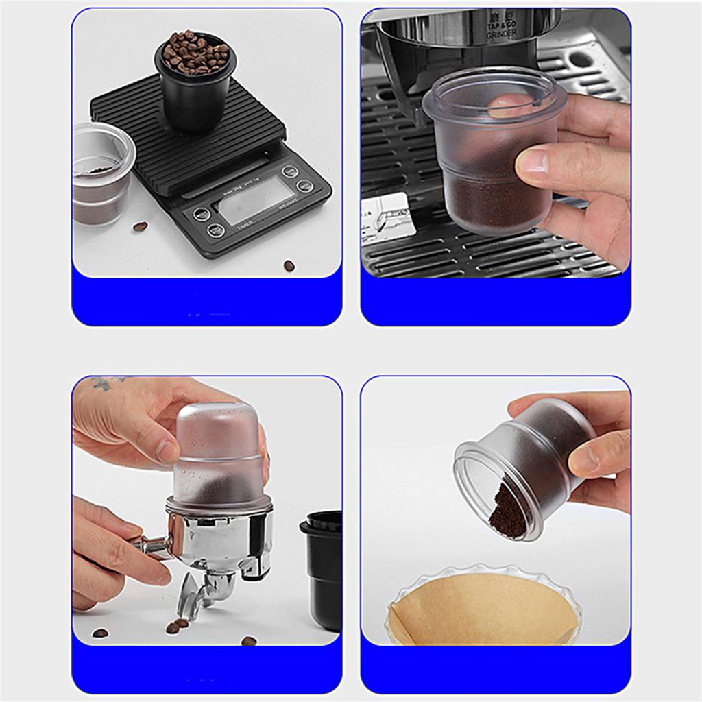 Coffee Dosing Cup Espresso Feeder Part PC Material Espresso Machine Dosing Cup Coffee Tool Gift for Coffee Enthusiasts