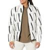 Armani Exchange FW22 Принт с логотипом-буквой Молния Воротник-стойка Приталенный Обычный Длинный рукав Пуховик Мужская верхняя одежда Белый 8NZBP8-ZNULZ-21BE