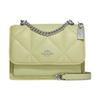 New Klare Leather Chain Bag, Shoulder Bag, Crossbody Bag Mini Women's Grass Green CJ526-SVM97