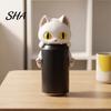 Creative Office Desk Accessory 3D Printed Bat Can Holder, Funny Cartoon Vampire Cat Stand Home Bar Table Decor for Standard Soda Cans, Halloween