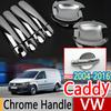 Для VW Caddy 2004-2016 2K Хромированные Накладки на Ручки Дверей Комплект Отделки Volkswagen Автоаксессуары Стайлинг Автомобиля 2005 2008 2010 2015 TDI TSI