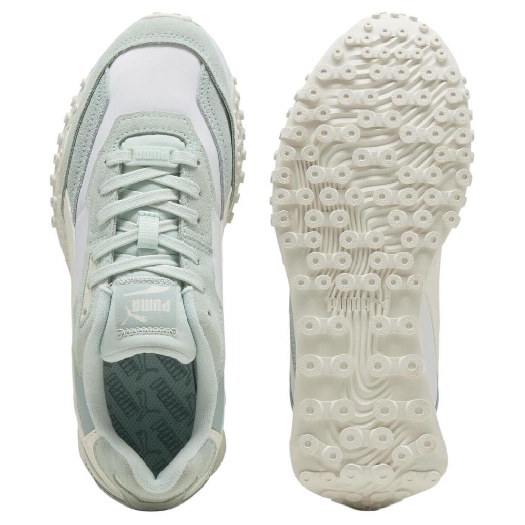 Puma Blktop Rider Модные Удобные Прочные Низкие Повседневные Кроссовки Унисекс Повседневная Обувь Зеленый Белый 392725-34