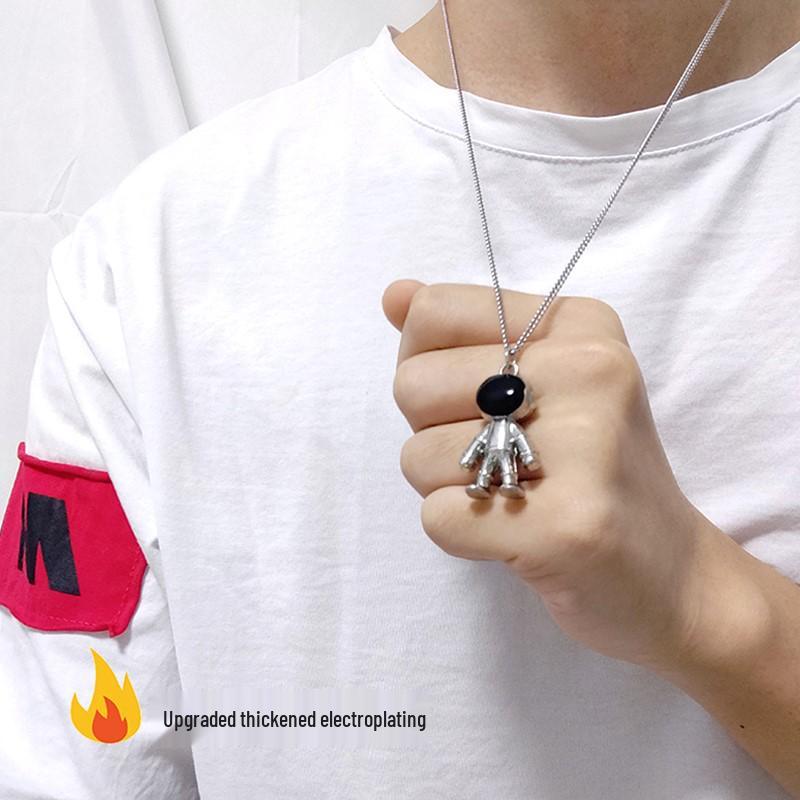 Модное мужское хип-хоп ожерелье из титановой стали - Стильный, универсальный и эмоциональный парный аксессуар.