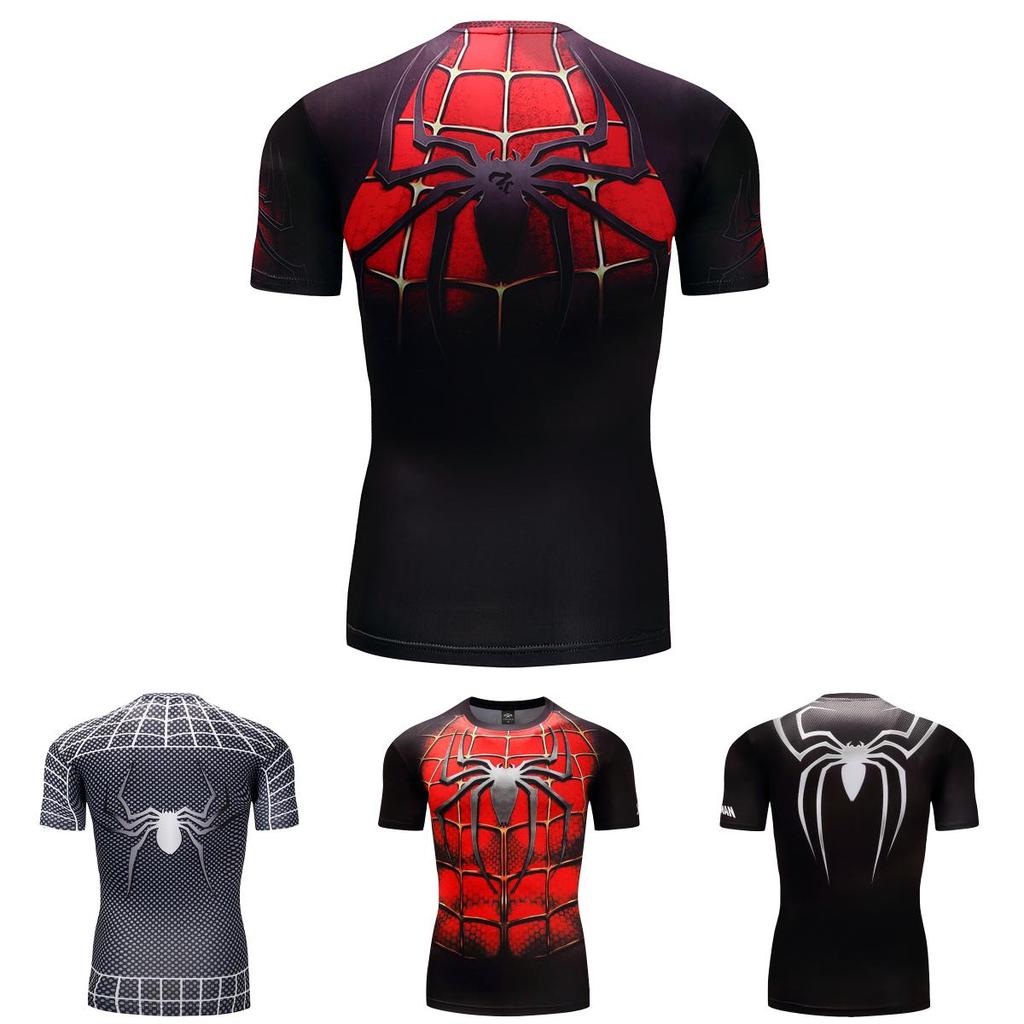 Stylish Spider-man Short Sleeve Sport Shirt For Men With Premium Quality Fabric