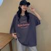 Летняя женская одежда, футболка с коротким рукавом и буквенным принтом, футболка большого размера в стиле Харадзюку, топы Y2K, модные футболки с графическим рисунком, женская уличная одежда