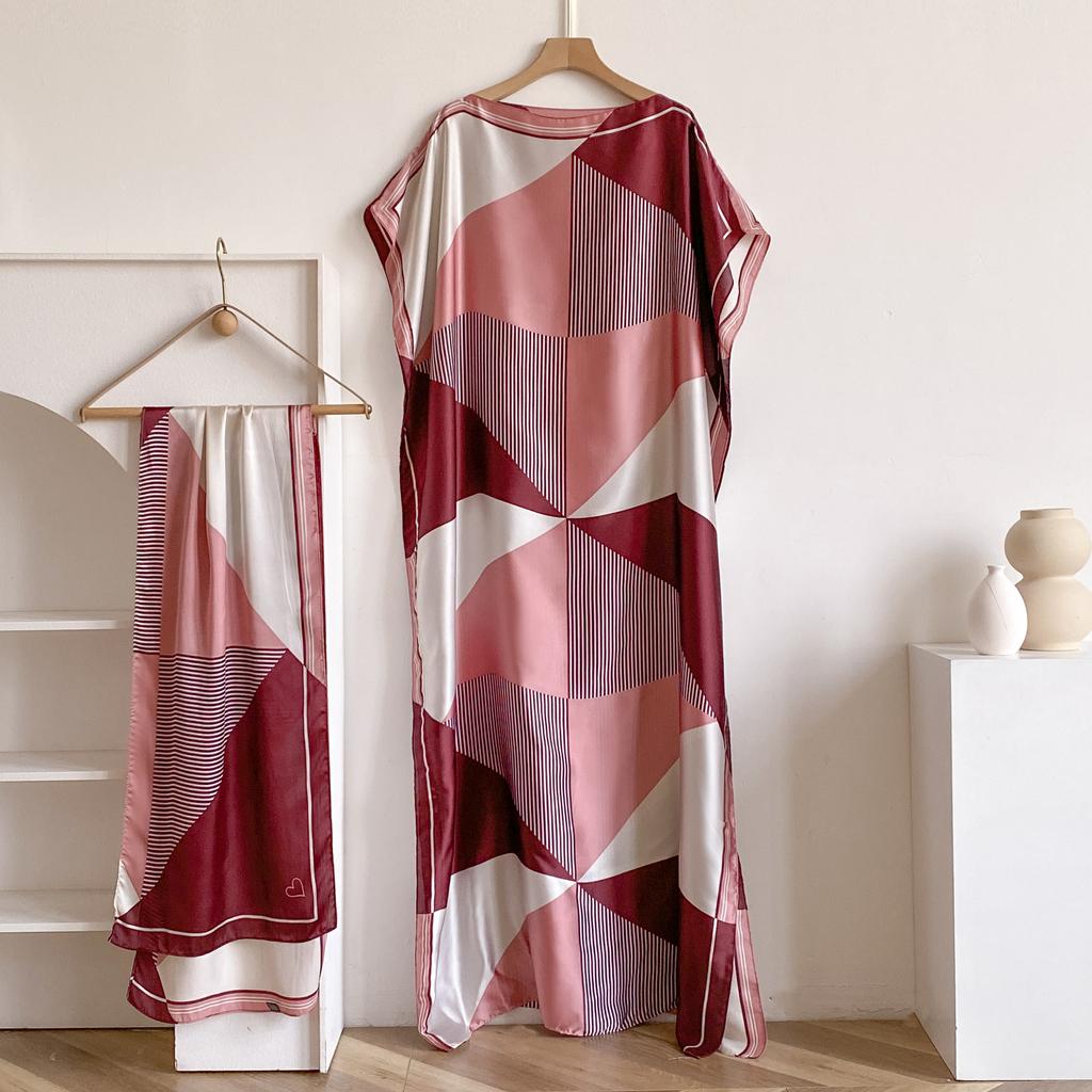 New Leopard Print Fashion Oversize African Women Clothing Dubai Dashiki Abaya Free Size Print Design With Scarf Loose Long Dress