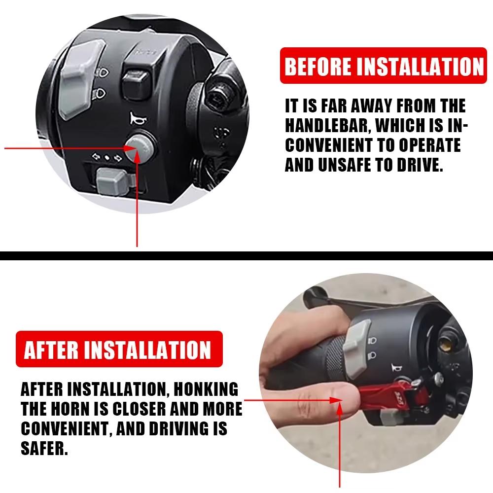Motorcycle Accessories Horn Button Switch Extension Bracket Extender For CFMOTO 675SRR 675SR-R 675 SRR SR-R 675SR 675NK 675 NK