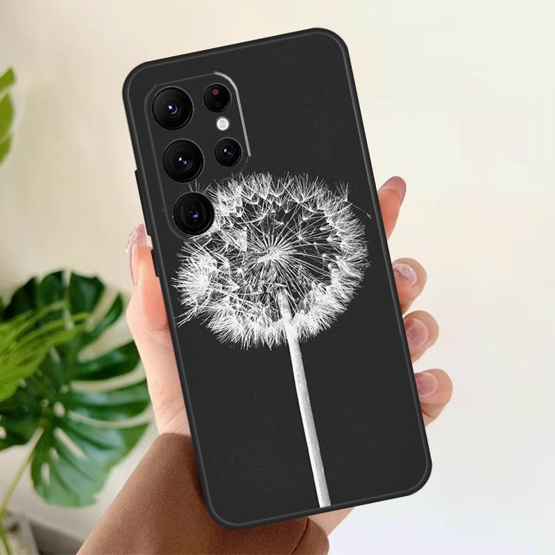 Dandelion Soft Case For Samsung Galaxy S21 S22 S23 S24 S25 Ultra S9 S10 Plus S20 FE S24 FE Phone Cover