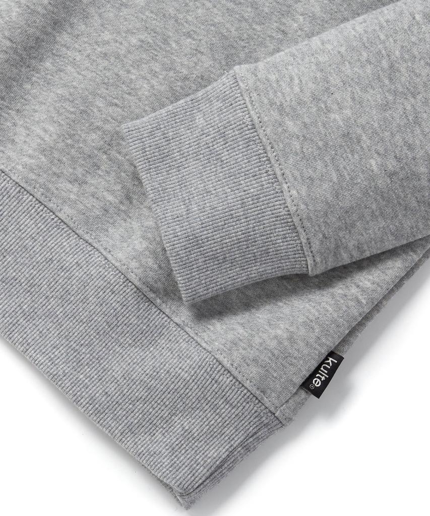 KULTE 811 Standard Fit Leather Icon Sweatshirt Melange Grey