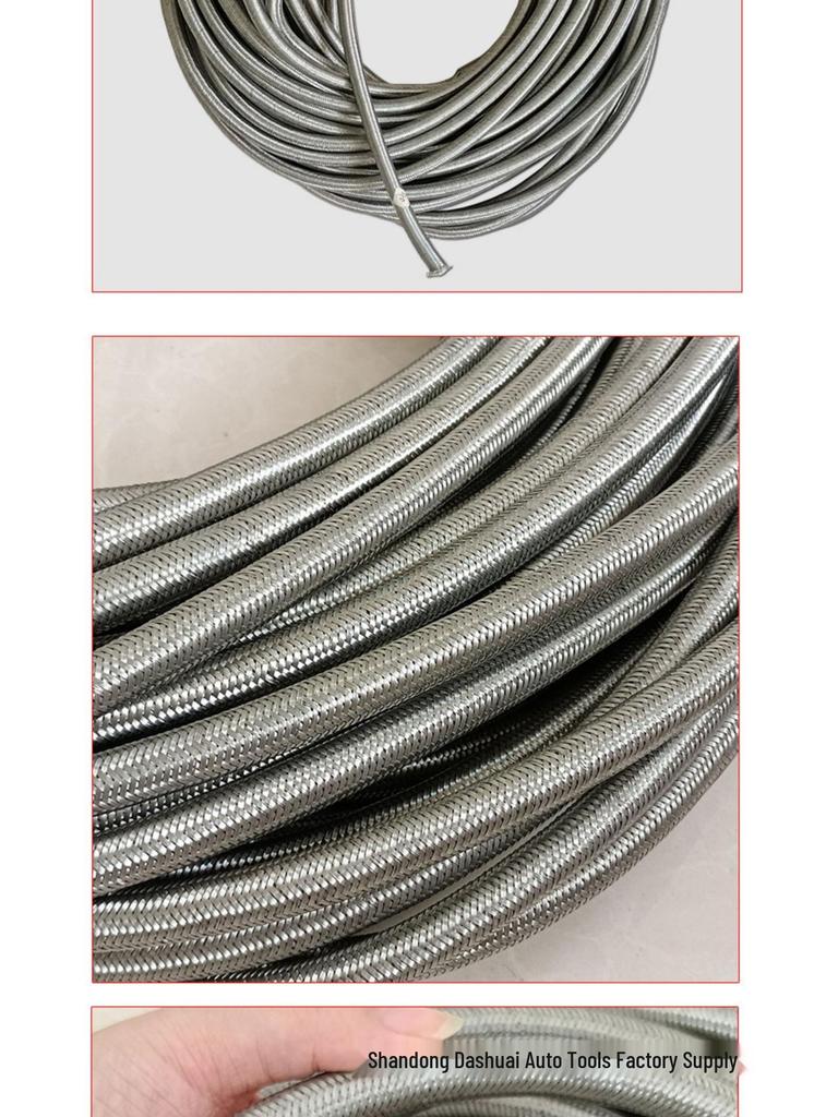 Universal Stainless Steel Mesh Oil Return Pipe for Diesel Injection Nozzle, Four-Cylinder Engine