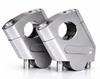 Мир Им Мотор Мотоцикл 22мм Комплект проставок для руля с подъемом CNC Алюминиевый Комплект зажимов руля Комплект подъема Универсальная деталь для вторичного рынка (Серебряный (С.В.))