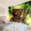 Galactic Raccoon Hero Tapestry, Unique Design Tapestry, Wall Decor for Bedroom,Livingroom, Playroom,Heartwarming Fan Holiday Gifts