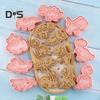 8Pcs Biscuit Mold Anti Deformation Easy Release PP Cartoon Dinosaur Shaped Baking Mold Bakery Supplies