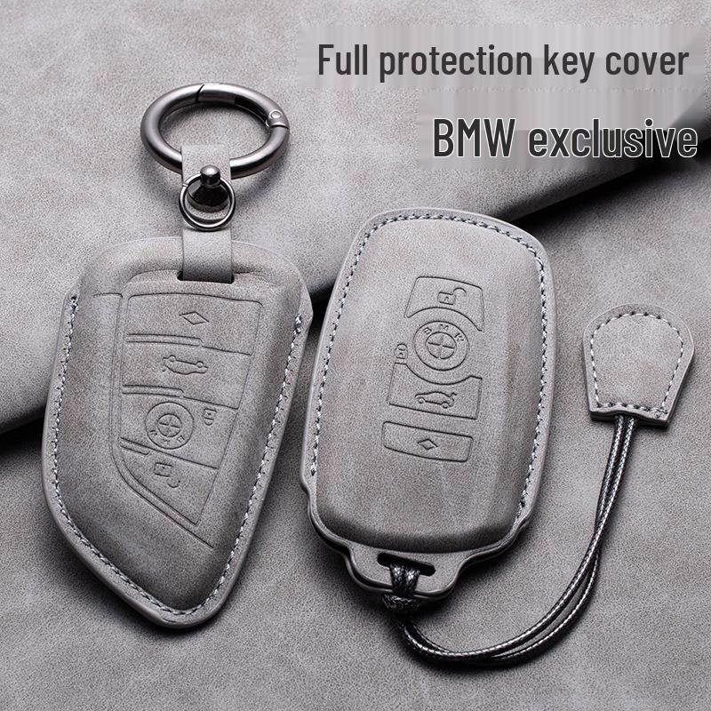 Совместимый кожаный чехол-брелок для серии BMW: Подходит для X1, X3, X5, 1 серии, 3 серии, 5 серии, 6 серии, 7 серии, NFC-карты Snap