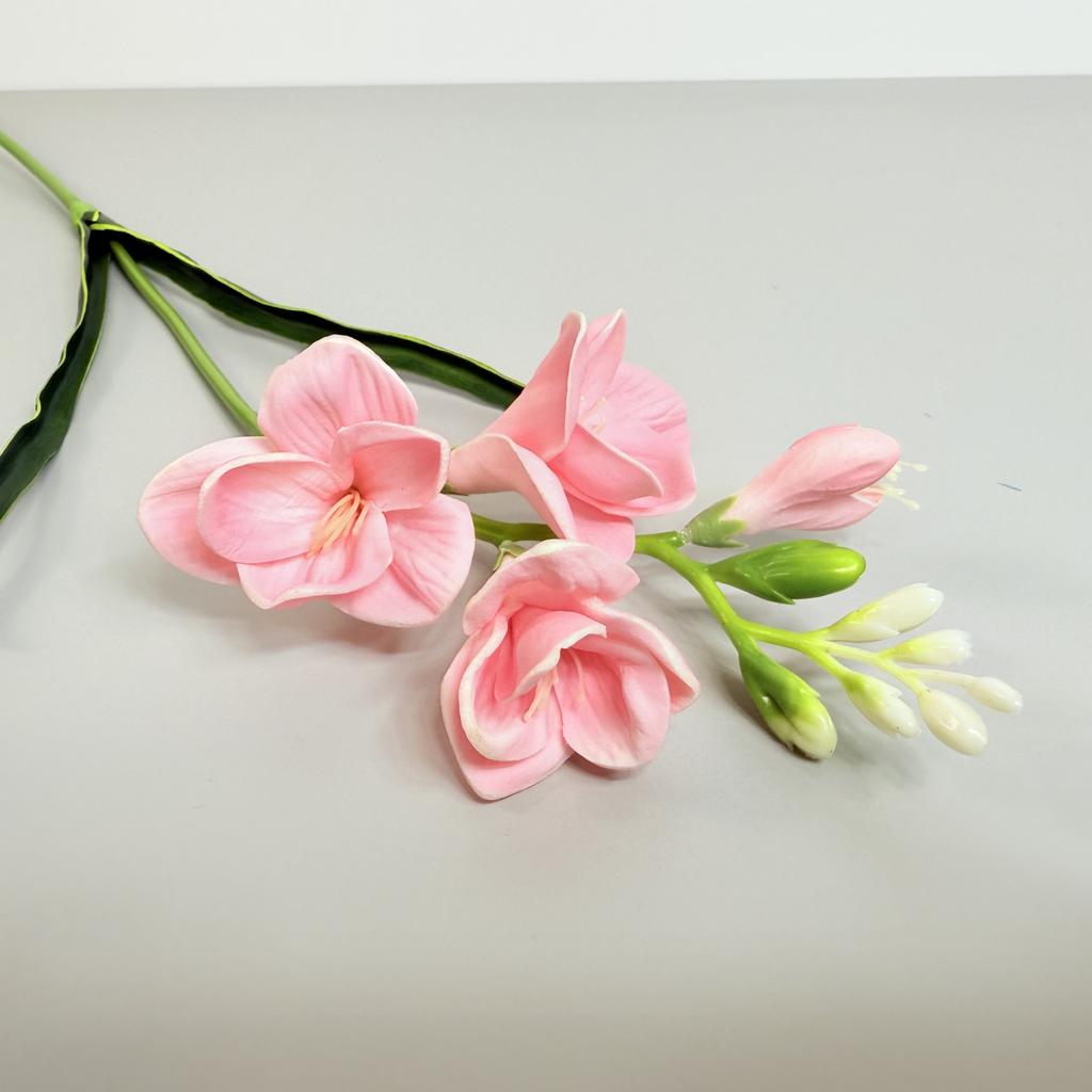 Twig - Foam freesia, light pink, 59 cm
