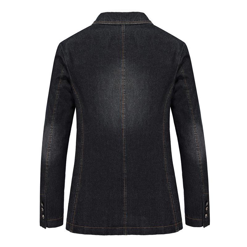 New Spring Casual Denim Suit Men's Slim Casual Single Suit Men's Jacket
