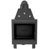 Steel fireplace KRATKI MBZ 13 kW Ø 200 black thermotec