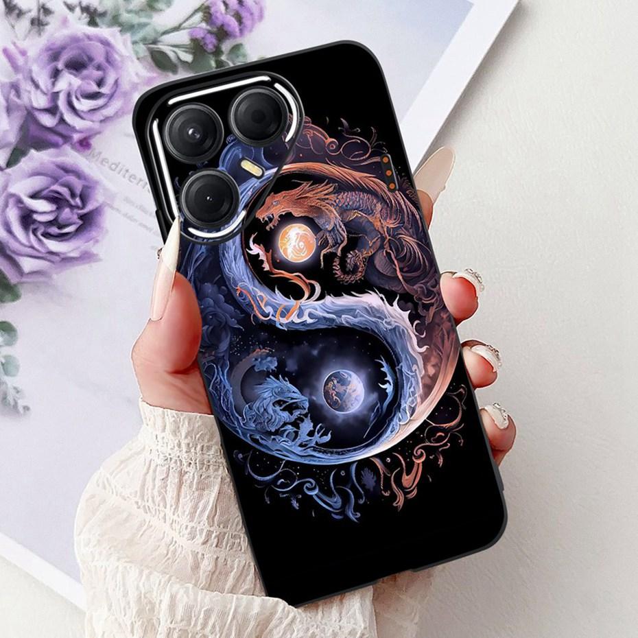Модный чехол-раскраска для Tecno Pova 7 (LJ7) / Pova7 Pro (LJ8) / Pova 7 Ultra (LJ9) Мягкие силиконовые ТПУ чехлы-бамперы для телефонов