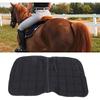 Saddle Pad for Horses Breathable Comfortable Professional Saddle Cloth Riding Equipment for Jumping Training Coffee and Black 98x57cm