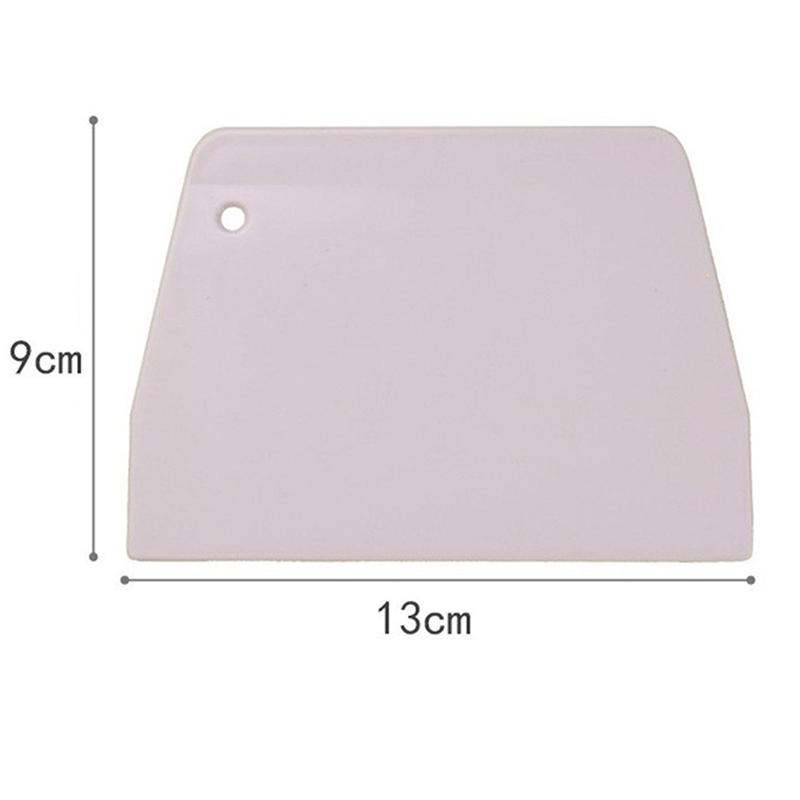 1 шт. пластиковый скребок для теста и торта, простые гладкие шпатели с зубчатыми краями, резаки